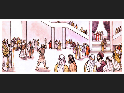 When all the people saw him walking and praising God, they recognised him as the same man who used to sit begging at the temple gate called Beautiful, and they were filled with wonder and amazement at what had happened to him. – Slide 8
