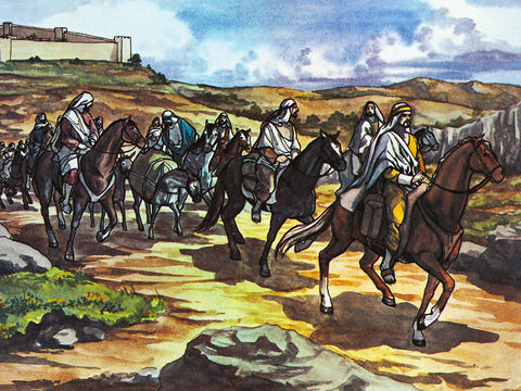 If he found anyone there belonging to the Way, whether men or women, he planned to take them as prisoners to Jerusalem. – Slide 2