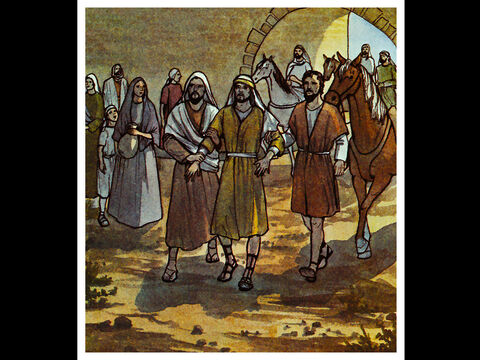 So they led him by the hand into Damascus. – Slide 7