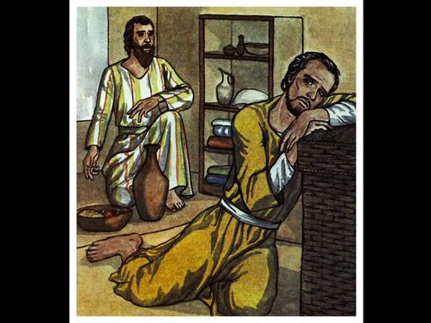 For three days he could not see, and did not eat or drink anything. – Slide 8