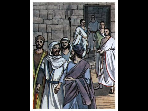 But when they arrived he began to draw back and separate himself from the Gentiles. He was afraid of these strict Jews who believed the Gentile Christians had to follow all the Jewish laws. – Slide 3