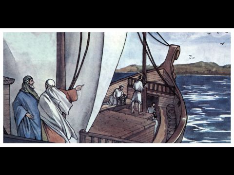 The two of them, sent on their way by the Holy Spirit, went down to Seleucia and sailed from there to Cyprus. – Slide 8