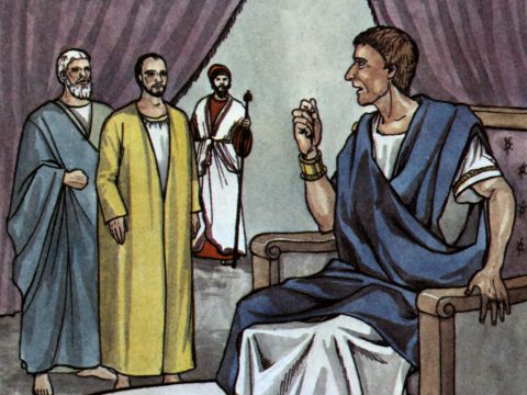 The proconsul, an intelligent man, sent for Barnabas and Saul because he wanted to hear the word of God. – Slide 12