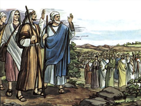 The church sent them on their way, and as they travelled through Phoenicia and Samaria, they told how the Gentiles had been converted. – Slide 5