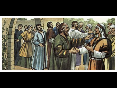 … they were welcomed by the church and the apostles and elders. – Slide 8