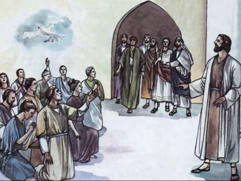 ‘He did not discriminate between us and them, for He purified their hearts by faith.’ – Slide 13