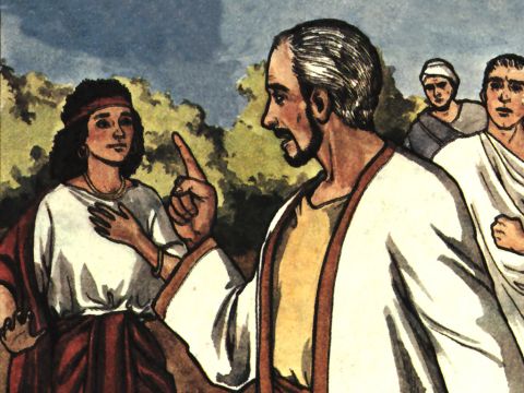 She kept this up for many days. Finally Paul became so annoyed that he turned around and said to the spirit, ‘In the name of Jesus Christ I command you to come out of her!’ At that moment the spirit left her. – Slide 3