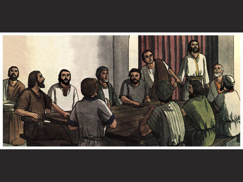 When the day of Pentecost came, the disciples of Jesus were all together in one place. – Slide 9