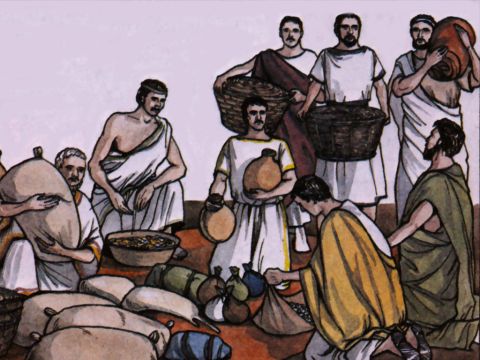 One of them, named Agabus, stood up and through the Spirit predicted that a severe famine would spread over the entire Roman world. – Slide 11