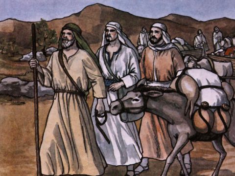 The disciples, as each one was able, decided to provide help for the brothers and sisters living in Judea. – Slide 13