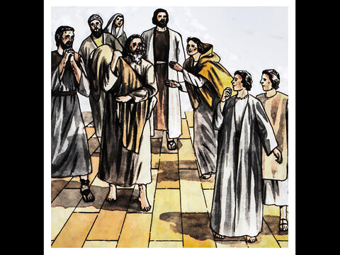 Immediately Aeneas got up. All those who lived in Lydda and Sharon saw him and turned to the Lord. – Slide 4