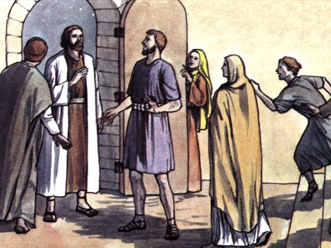 Peter motioned with his hand for them to be quiet … – Slide 8