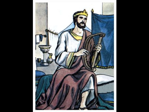 ‘After removing Saul, He made David their king. God testified concerning him: ‘I have found David son of Jesse, a man after my own heart; he will do everything I want him to do.’ – Slide 8
