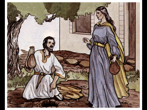 With his wife’s full knowledge he kept back part of the money for himself but brought the rest and put it at the apostles’ feet. – Slide 9