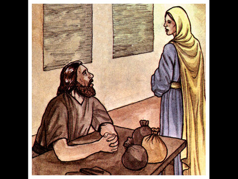 Peter asked her, ‘Tell me, is this the price you and Ananias got for the land?’ ‘Yes,’ she said, ‘that is the price.’ – Slide 14