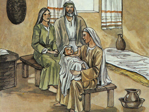 ‘At that time Moses was born, and he was no ordinary child. For three months he was cared for by his family.' – Slide 2