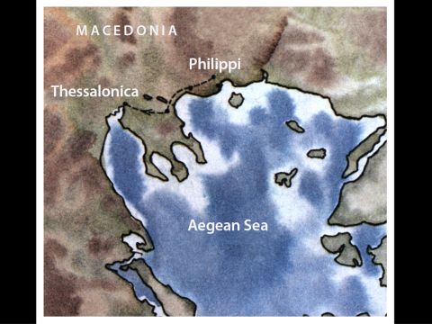 When Paul and his companions had passed through Amphipolis and Apollonia, they came to Thessalonica, where there was a Jewish synagogue. – Slide 1