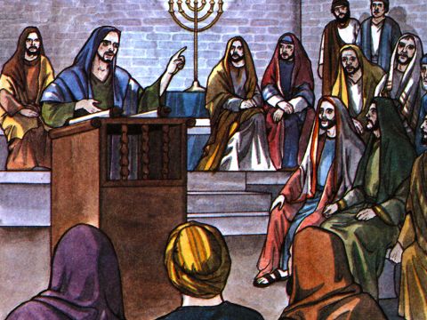 On arriving there, they went to the Jewish synagogue. <br/>Now the Berean Jews were of more noble character than those in Thessalonica, for they received the message with great eagerness. – Slide 13