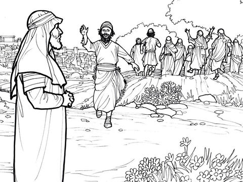 FreeBibleimages :: Line Art: Miracles of Jesus :: Pictures you can ...