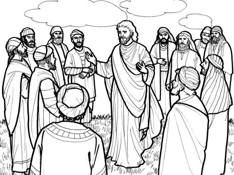 Jesus appears to His disciples and talks with them before His ascension. <br/>Luke 24:44-49, Acts 1:10-11 – Slide 8