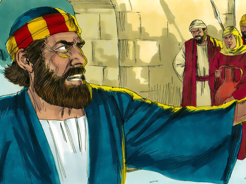 Men who had been standing there came over to Peter and said, ‘We know you are one of His disciples, for we can tell by your Galilean accent.’ Peter began to curse and swear. ‘I don’t even know the man,’ he said. Immediately the cock crowed. – Slide 22