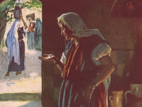 Or suppose a woman has ten silver coins and loses one. Doesn’t she light a lamp, sweep the house and search carefully until she finds it? And when she finds it, she calls her friends and neighbours together and says, ‘Rejoice with me; I have found my lost coin.’ In the same way, I tell you, there is rejoicing in the presence of the angels of God over one sinner who repents. <br/>Luke 15:8-10 – Slide 8