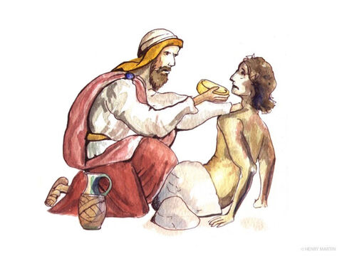 The Samaritan cleaned the injured man’s wounds and bandaged them. Then he lifted him onto his donkey and took him to an inn, where he took care of him. – Slide 6