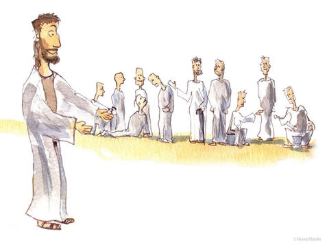 Because those with leprosy were considered to be unclean, they stood at a distance and called out loudly, ‘Jesus, Master, have pity on us!’ When Jesus saw them, he said, ‘Go, show yourselves to the priests.’ – Slide 2