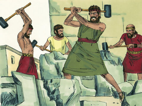 Hezekiah ordered that altars to false gods be smashed to pieces. He broke up the bronze snake Moses had made as people were worshipping that too. – Slide 3
