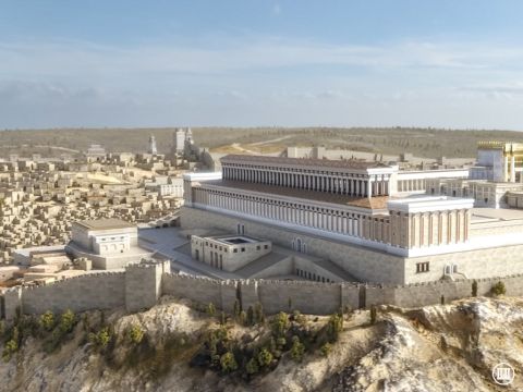Both the Double and Treble Gates had stairways leading up to the temple courtyard. – Slide 11