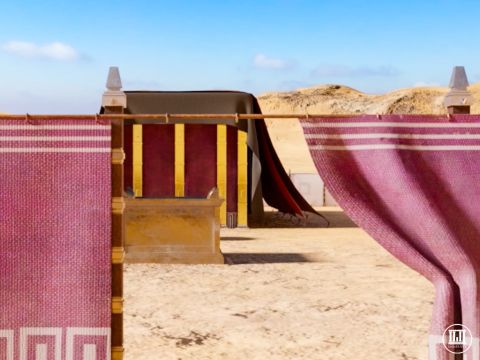 Directly upon entering the outer court you would see the brazen altar (also called the altar of burnt offering). The Israelites made daily sacrifices to God on this altar to atone for their sin (Exodus 29:38). – Slide 4
