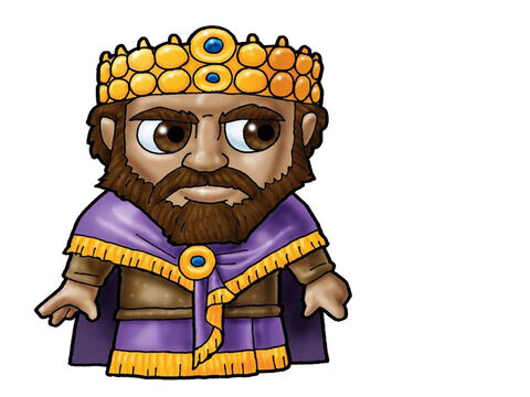King Ishbosheth. This picture can be used to represent any King in the Bible. – Slide 4