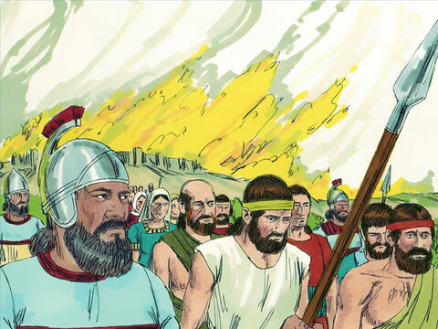 He captured many cities in Galilee and Gilead and took captives back to Assyria as prisoners. – Slide 8