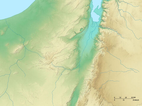 Map of regions south of the Dead Sea. Negev Desert to the west and North Arabian desert to the east. – Slide 5