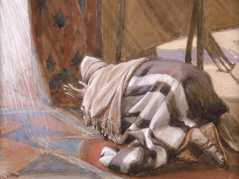 God's promises to Abram. <br/>Cropped image. <br/>James Tissot (1836-1902) – The Jewish Museum, New York. – Slide 4