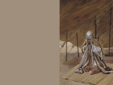 God renews His promises to Abraham. <br/>Full image. <br/>James Tissot (1836-1902) – The Jewish Museum, New York. – Slide 11