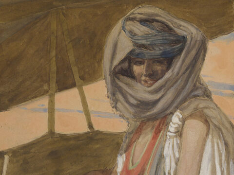 Sarah. <br/>Cropped image. <br/>James Tissot (1836-1902) – The Jewish Museum, New York. – Slide 12