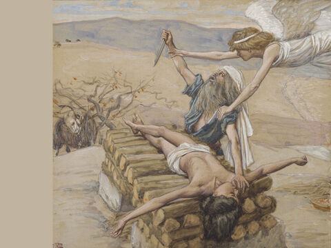 The offering of Abraham. <br/>Full image. <br/>James Tissot (1836-1902) – The Jewish Museum, New York. – Slide 19