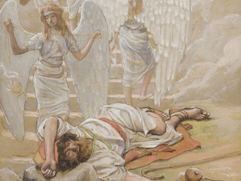 Jacob’s dream. <br/>(Cropped). <br/>James Tissot (1836-1902) – The Jewish Museum, New York. – Slide 10