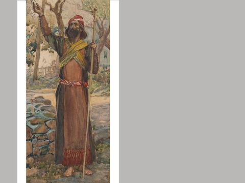 Zechariah. <br/>James Tissot (1836-1902) – The Jewish Museum, New York. <br/>Zechariah means ‘Yah(weh) has remembered,’ which is his message to Jerusalem after the exile. While Haggai called on the people to erect the temple of God, Zechariah summoned the community to repentance and spiritual renewal. His task was to prepare the people for proper worship and temple service once the building project was completed. – Slide 21