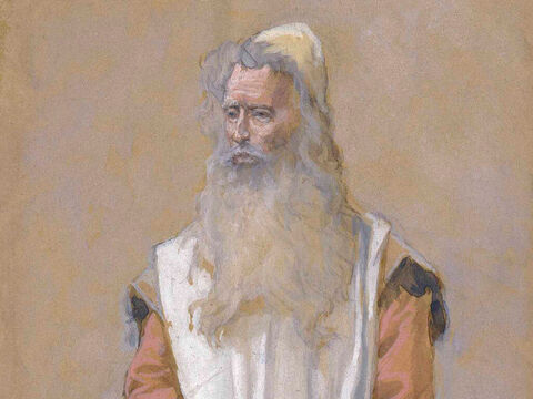 Moses. <br/>Cropped image. <br/>James Tissot (1836-1902) – The Jewish Museum, New York. – Slide 22
