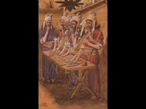 The Jews' Passover. <br/>Full image. <br/>James Tissot (1836-1902) – The Jewish Museum, New York. – Slide 23