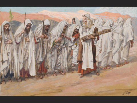 The Election of Aaron. <br/>Full image. <br/>James Tissot (1836-1902) – The Jewish Museum, New York. – Slide 25