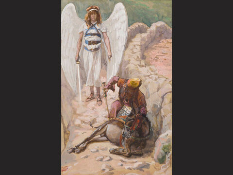 Balaam and the Ass. <br/>Full image. <br/>James Tissot (1836-1902) – The Jewish Museum, New York. – Slide 17