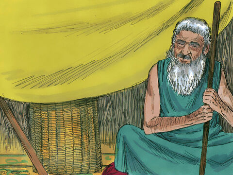 When Isaac was old his eyes were so weak he could no longer see. – Slide 1