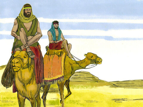 Jacob sent messengers to Esau to say, ‘Your servant Jacob has been staying with Laban. He has cattle, donkeys, sheep, goats, and servants. He begs to find favour in your eyes.’ – Slide 2