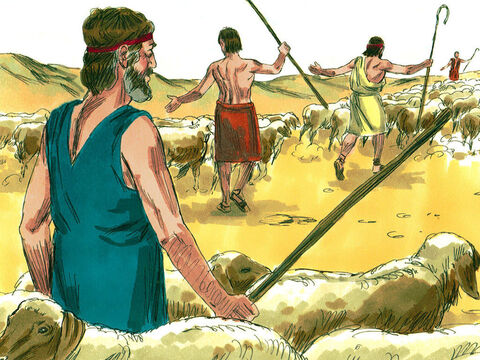 He divided those who were with him into two groups so that if Esau attacked one group the other group might escape – Slide 4
