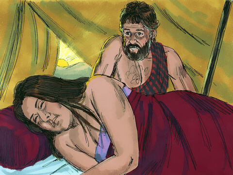 It was not until the next morning that Jacob discovered he had married Leah and not Rachel. – Slide 10
