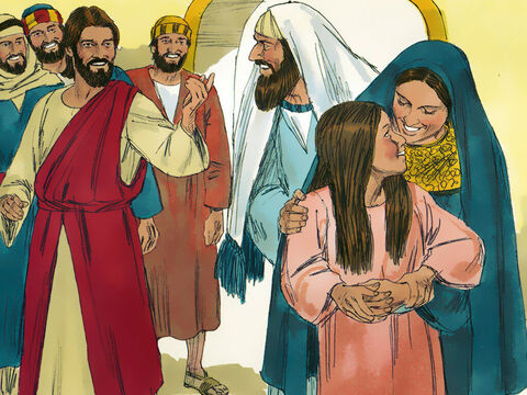 Jesus told her astonished parents to give her something to eat. Then Jesus ordered them not to tell anyone what had happened. – Slide 15