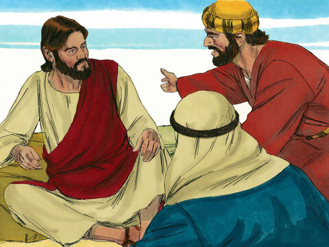 James and John came to Jesus. ‘Teacher, we want You to do for us whatever we ask,’ they insisted. ‘What do you want Me to do for you?’ Jesus asked. – Slide 4